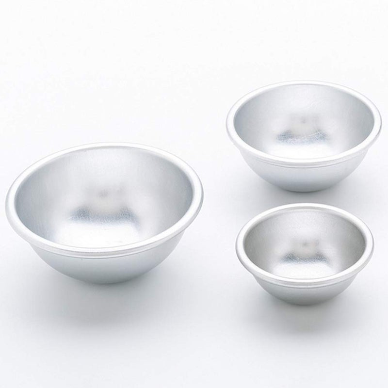 Teensery 10 Pcs Bath Bomb Mold Aluminum Alloy Semicircle Cake Mold Baking Tool for DIY Crafting Pudding Egg Tart (5.5 CM) - Image 2